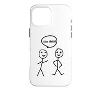 Jolies Chaussures Stickman Stick Figure Graphique imprimée Cool drôle Coque pour iPhone 16 Pro Max