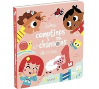 Jolies comptines et chansons de mes 1 an - Livre sonore et d'éveil avec 6 puces sonores - Bébé dès 1 an