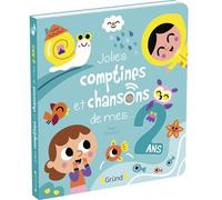Comptines et chansons de mes 2 ans – Livre sonore et d'éveil, 6 puces sonores – Bébé dès 2 ans