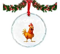 Jolies décorations de Noël - Pendentif coq en forme de voiture avec mot amusant, décoration de Noël originale pour la famille, les amis, la ferme, la coopérative, la maison, décoration de Thanksgiving