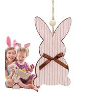 Jolies décorations de Pâques, ornements de Pâques pour arbre, décorations de lapin de dessins animés en bois, jolies enseignes de ferme, ornements légers pour arbres, décoration murale, étagère de