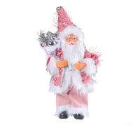 Jolies décorations de vacances avec un motif nain fantaisiste du Père Noël (rose)