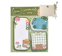 Jolies feuilles autocollantes, bloc-notes autocollants en forme d'animal de dessin animé, feuilles adhésives amusantes, feuilles autocollantes, drapeaux pour marque-page des blocs, bloc-not