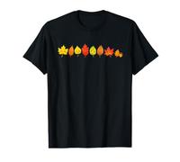 Jolies Feuilles d'automne dans Une rangée Kawaii T-Shirt Graphique avec Valeur