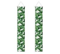 Jolies feuilles de palmier vertes imprimées pour de nombreuses occasions à suspendre n'importe où, bannière, décoration de célébrations, fournitures de fête de fin d'étu