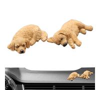 Jolies figurines de tableau de bord | Décoration de table en forme de chien endormi - Décoration d'intérieur de voiture - Pour conducteurs, maison, trajets quotidiens, voyages, berlines, camions