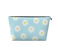 Jolies Fleurs de Marguerite Bleues, Trousse de Toilette Trousse de Maquillage Sac à cosmétiques Trousse de Toilette de Voyage Portable