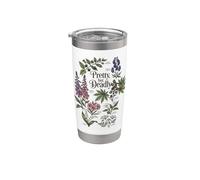 Jolies fleurs poison vintage mortelles Gobelet isotherme en acier inoxydable double paroi