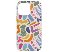 Jolies Formes Pastel colorées Qui Vous Font Penser au Printemps Coque pour iPhone 14 Pro Max