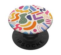 Jolies Formes Pastel colorées Qui Vous Font Penser au Printemps PopSockets PopGrip Adhésif