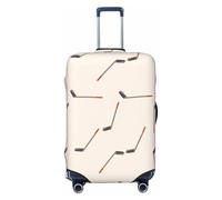 Jolies housses de bagage de voyage en forme de crosses de hockey - Housses de protection élastiques pour bagages de 45,7 à 81,3 cm, Noir/blanc, Large