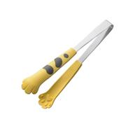 Jolies pinces de service avec griffes d'ours : ustensiles de cuisine avec pointes en silicone antiadhésives, construction en acier inoxydable, prise en main résistante à la chaleur pour servir la