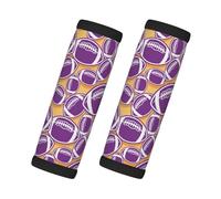 Jolies poignées de bagage violettes de football américain pour valise, housses de poignée de bagage souples, étiquettes d'identification pour valises, accessoires de bagages de voyage essentiels pour