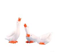 Jolies statues d'oie miniatures pour la décoration de la maison, idéales pour les accents de jardin