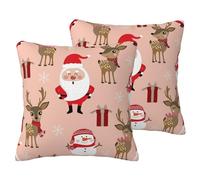 Jolies taies d'oreiller de Noël 2 pièces imitation lin, épaisses et élégantes, vous offrant la détente la plus paisible