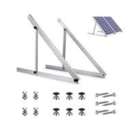 JOLIGAEA 2 Pièces Support de Panneau Solaire 45"(114cm), Supports d'inclinaison de panneau solaire angle réglable 0-90°, Support pour Panneaux Solaires 100W-600W, Pour Toit Bateau Caravane Sol Plat