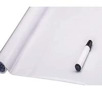 JOLIHOME Auto-Adhésif Chalk Board Sticker Mural Rouleau Étanche Amovible Autocollant Blanc Tableau Blanc Papier pour Home Office School Restaurant Menu 44x200cm