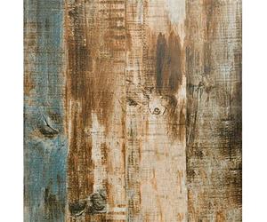 JOLIHOME Papier Adhésif pour Meuble Effet Bois Marron et Bleu 44x500 cm Papier Peint Imperméable Autocollant de Grain de Bois Stickers pour Armoire Cuisine Chambre Salon Bureau Table Mural Porte