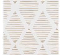 JOLIHOME Papier Peint Géométrique Beige Papier de Contact Auto-Adhésif Rhombe Vinyle Autocollants pour Alon Chambre Cuisine Bureau Salle de Bain 44,5x500cm