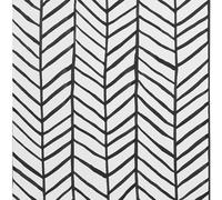 JOLIHOME Papier Peint Géométrique Noir et Blanc Papier de Contact Auto-Adhésif Rayures à Chevrons Vinyle Autocollants pour Salon Chambre Cuisine Bureau Salle de Bain 44,5x1000cm