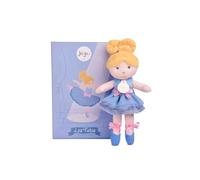 Jolijou - Ma Poupée Ballerine Bleue 20 cm - Poupée en Tissu Élégante avec Chignon Blond - Compagne Rêvée dès 12 Mois - Jouet d’Éveil Doux et Chic - Coffret Cadeau Danse - JJ6061
