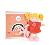 Jolijou - Ma Première Poupée - Mlle Corail - Boite Cadeau - 21 Cm - Avec Doudou Ourson - Bouclettes Blondes à Manipuler - Idée Cadeau de Naissance Fille - JJ6002