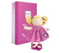 JOLIJOU - Poupée Doudou de Chiffon - Demoiselle Pretty - 28 cm - Rose - Douceur & Réconfort - Avec Boîte Cadeau Prêt à Offrir - Poupée Peluche pour Enfants - Idée Cadeau pour Anniversaire - DC3132