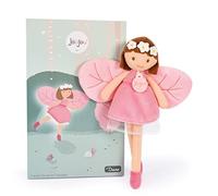 Jolijou - Poupée Fée de la Forêt en Tissu - Diane - Boite Cadeau - 25 Cm - Doudou Rose - Développement de l'Imagination - Idée Cadeau de Naissance Fille - JJ6029