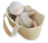 Poupon Doudou Gris - Doudou et Compagnie - Couffin, Biberon et Body Amovible - 28 cm