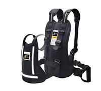 Jolik Upgrade Harnais de Moto pour Enfant réglable avec Deux poignées, matériau réfléchissant Respirant en Noir