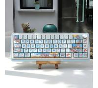JOLINTAL Lot de 74 touches en PBT Comet MDA - Profil teinté par sublimation - Disposition ANSI - Compatible avec les claviers mécaniques Cherry MX (Koala)