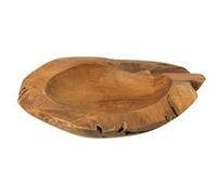 JOLIPA Coupelle ronde - En Teck - Marron - Hauteur 8.5 cm - Largeur 46 NATUREL G
