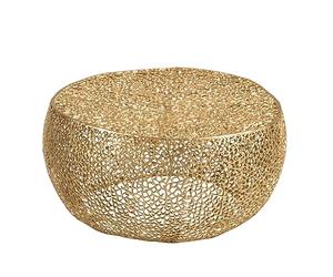 Jolipa J-Line by Table Basse Ronde Corail en Aluminium Or