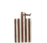 Jolipa Plank RECHTHOEKIG Streep MARMER Wit/Bruin Small