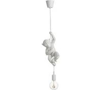 JOLIPA - Suspension Singe 38.5 cm avec câble Blanc G