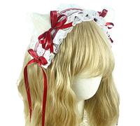 Jolis accessoires de cheveux pour femme - Bandeau plissé pour le visage - Lacets plissés pour oreilles - Serre-tête pour filles