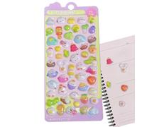 Jolis autocollants 3D | Réutilisables et amovibles - Autocollants décoratifs en forme d'animaux pour fête d'enfants, salle de classe, journal, scrapbooking, étui de téléphone, ordinateur portable