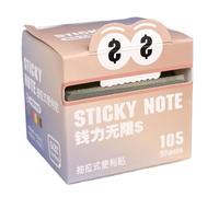 Jolis blocs adhésifs colorés pour l'école et le bureau, fournitures de papeterie amusantes pour filles, garçons, adolescents, femmes, amis, collègues, famille et fêtes, 7,5 x 7 x 7 cm