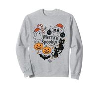 Jolis Chats effrayants Halloween Noël citrouilles crânes Sweatshirt