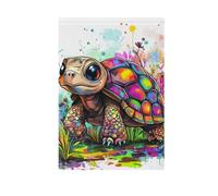 Jolis drapeaux africains Sulcata Tortue pour l'extérieur - Drapeaux et bannières pour décoration extérieure - 71,1 x 101,6 cm - Double face