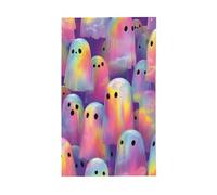 Jolis drapeaux arc-en-ciel fantômes pour maison, cour, 9,5 x 1,5 m, bannière de vœux avec œillets, décoration d'intérieur et d'extérieur