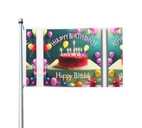 Jolis drapeaux imprimés double face, drapeaux décoratifs d'intérieur et d'extérieur, avec œillets, adaptés pour les jardins et les terrasses.