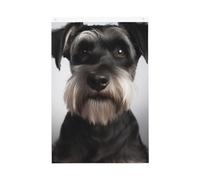 Jolis drapeaux schnauzer pour l'extérieur 6 x 0,9 m - Impression verticale double face - Drapeau de jardin - Bannière de vacances avec œillets - Drapeau de maison pour pelouse, porche, décoration