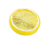 Jolis élastiques à cheveux sur le thème des fruits - Tranche de citron - Disques oranges - Pinces à cheveux d'été pour filles et femmes - Accessoires de cheveux colorés (jaune)