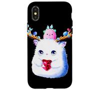 Jolis Esprits de la forêt avec Bois de cerf Coque pour iPhone X/XS