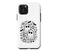 Jolis fantômes effrayants Kawaii Halloween Doodle Art Coque pour iPhone 11 Pro