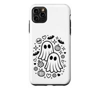 Jolis fantômes effrayants Kawaii Halloween Doodle Art Coque pour iPhone 11 Pro Max
