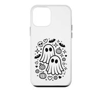 Jolis fantômes effrayants Kawaii Halloween Doodle Art Coque pour iPhone 12 Mini