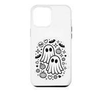 Jolis fantômes effrayants Kawaii Halloween Doodle Art Coque pour iPhone 12 Pro Max