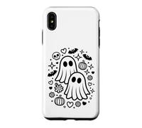 Jolis fantômes effrayants Kawaii Halloween Doodle Art Coque pour iPhone XS Max